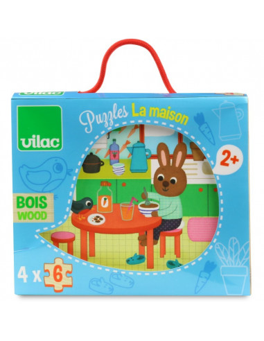 Acheter Puzzle de la maison - coffret bois Vilac