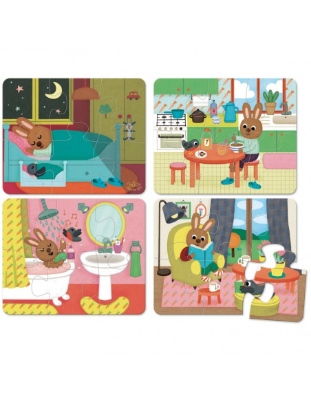 Acheter Puzzle de la maison - coffret bois Vilac