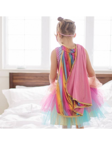 Set de super-héroine, tutu/cape/masque 4-6 ans rose