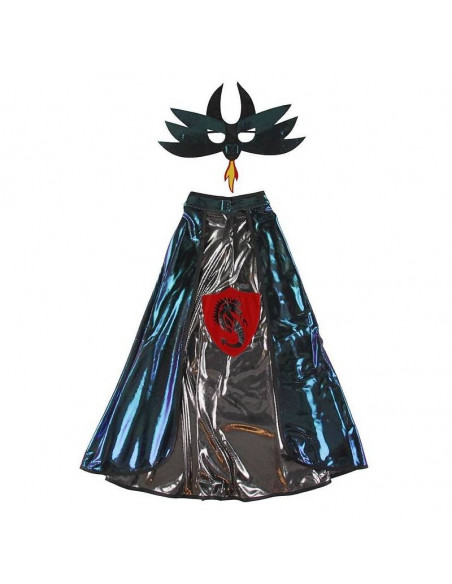 Cape de dragon avec masque taille 5-6 ans