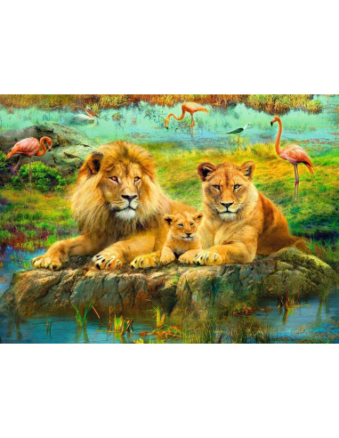 Puzzle Lion dans la savane- 500p