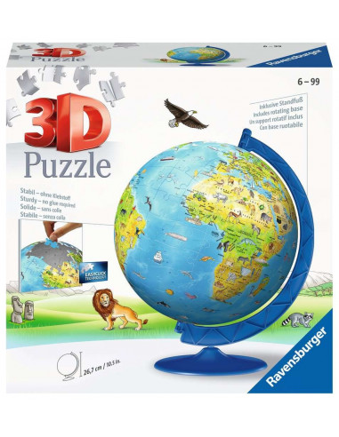 Puzzle 3D Globe Terrestre XXL - 180 pièces - Ravensburger