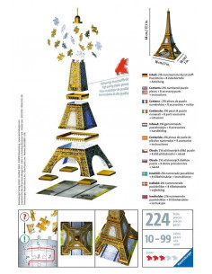 Puzzle 3D Tour Eiffel - 216 pièces - Ravensburger 2
