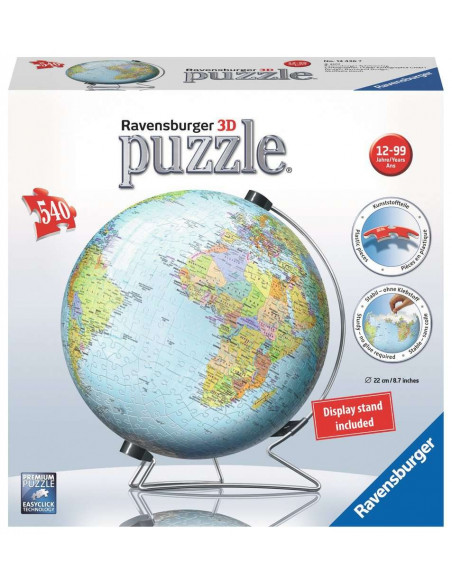 Puzzle 3D Globe Terrestre - 540 pièces - Ravensburger