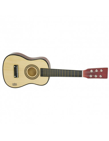 Guitare en bois naturel