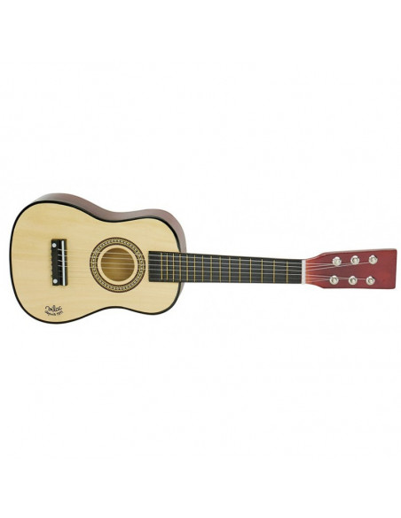 Guitare en bois naturel