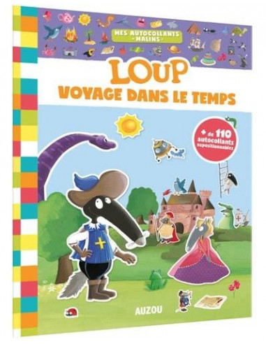 Mes autocollants malins - loup voyage dans le temps