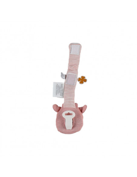 Nouky attache-sucette rose