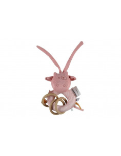 Lola hochet anneau rose