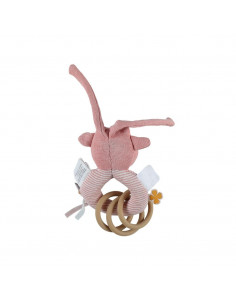 Lola hochet anneau rose 2