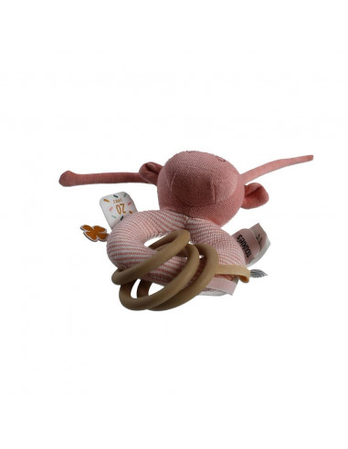 Lola hochet anneau rose