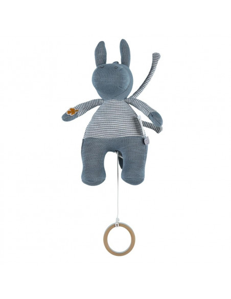 Peluche Mini-musicale Coton Bio Paco