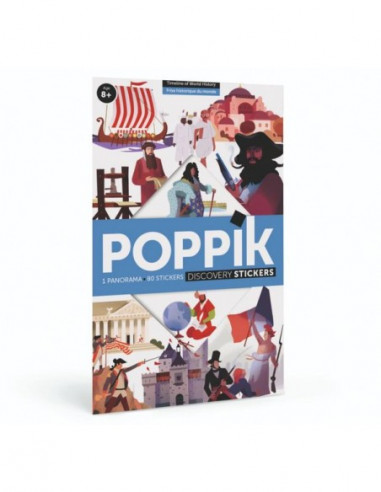 Poster en stickers : frise historique du monde