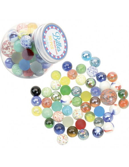 Bonbonnière de billes assorties            