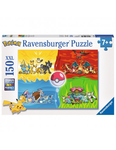 Puzzle 150 p xxl - les différents types de pokémon
