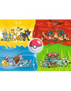 Puzzle 150 p xxl - les différents types de pokémon 2