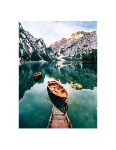 LES BARQUES DU LAC DE BRAIES , ITALIE