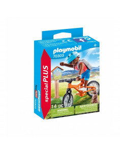 CYCLISTE AVEC MARMOTTE - SPECIAL PLUS - PLAYMOBIL 703303