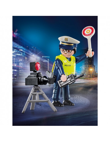 POLICIER AVEC RADAR - SPECIAL PLUS - PLAYMOBIL 703305