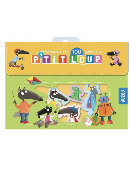 P'tit Loup Ma pochette de 100 gommettes