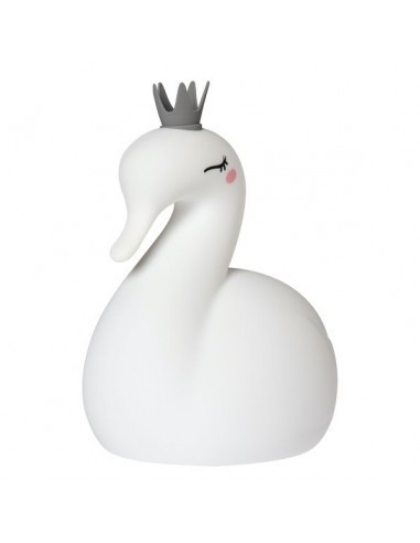 Little l veilleuse cygne blanc