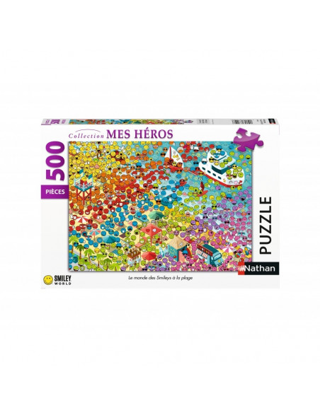 LE MONDE DES SMILEYS A LA PLAGE 500 PIECES