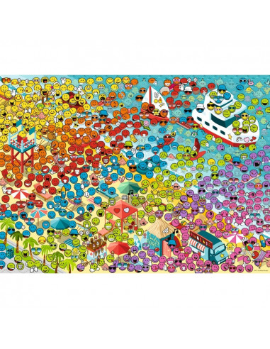 LE MONDE DES SMILEYS A LA PLAGE 500 PIECES