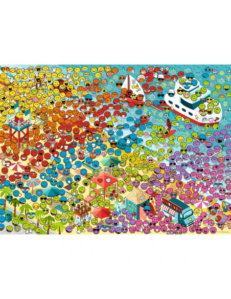 LE MONDE DES SMILEYS A LA PLAGE 500 PIECES