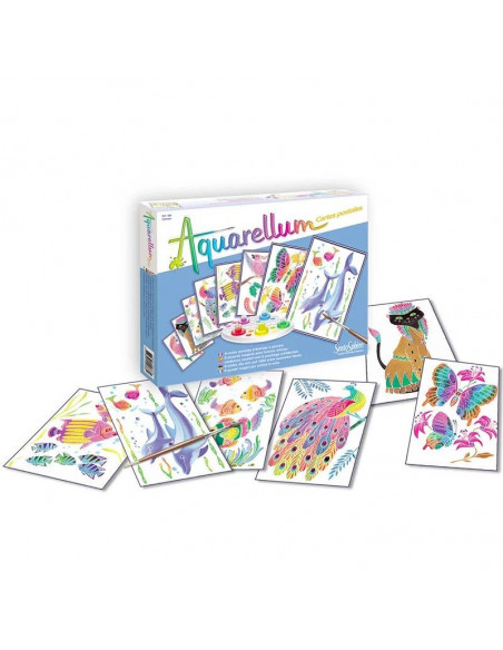 Aquarellum cartes postales animaux