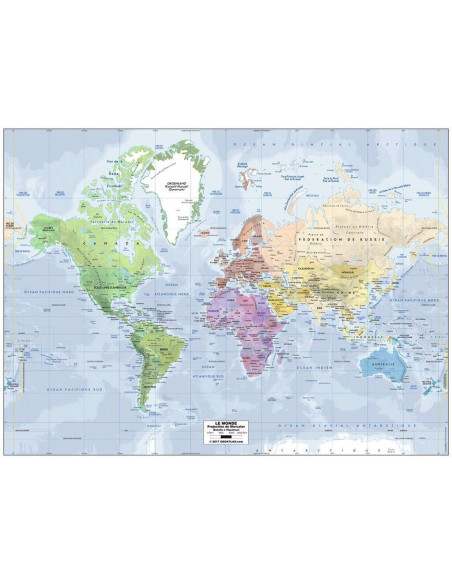 CARTE DU MONDE - 500PCS