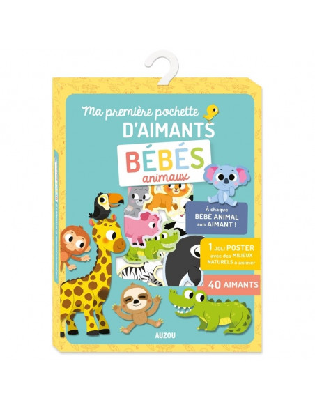 MA PREMIERE POCHETTE D'AIMANTS BEBE ANIMAUX