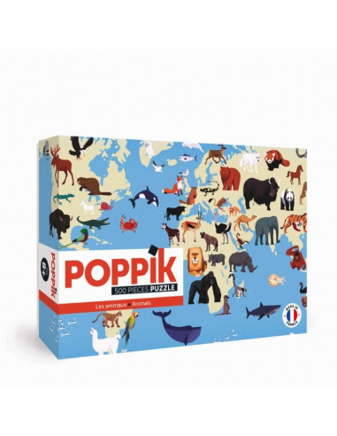 Poppik puzzle 500 pc animaux