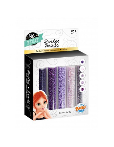 Tubes de perles violettes