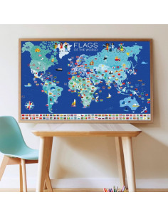Poster en stickers drapeaux du monde 2