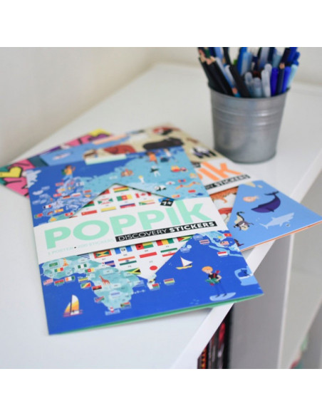 Poster en stickers drapeaux du monde