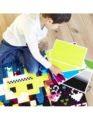 POSTER EN STICKERS PIXEL ART