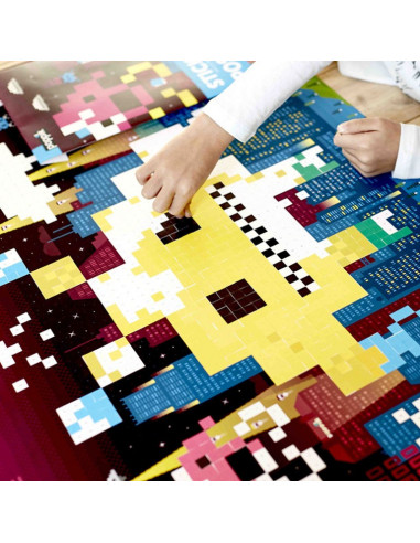 POSTER EN STICKERS PIXEL ART
