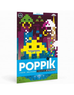 POSTER EN STICKERS PIXEL ART