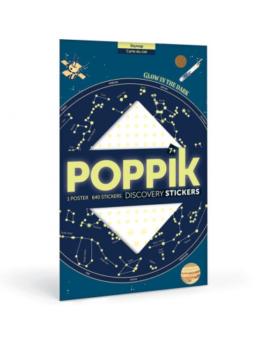 POSTER EN STICKERS CARTE DU CIEL