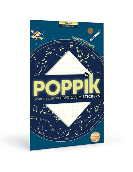 POSTER EN STICKERS CARTE DU CIEL