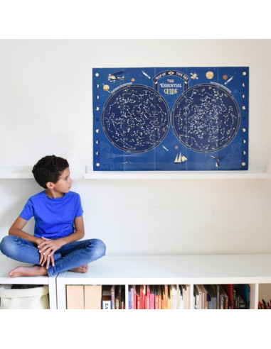 POSTER EN STICKERS CARTE DU CIEL