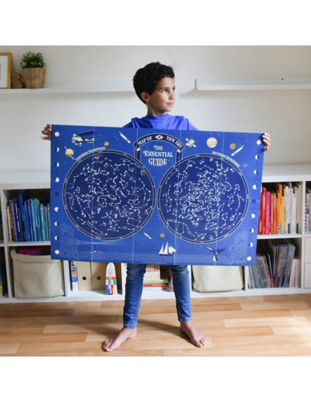 POSTER EN STICKERS CARTE DU CIEL