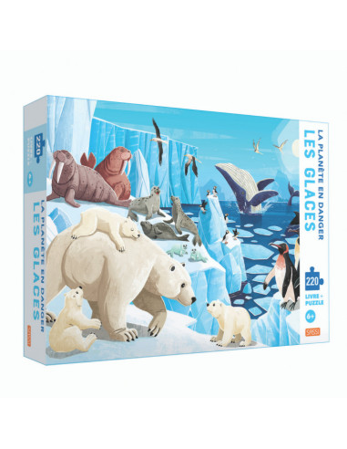 LA PLANETE EN DANGER-LES GLACES 220PCS