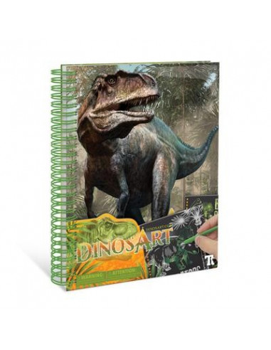 DINOSART : TABLEAU A GRATTER