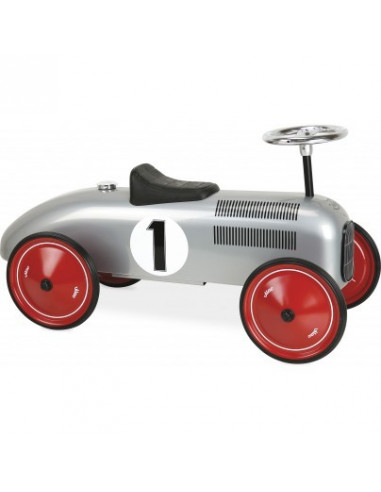 Porteur voiture vintage gris