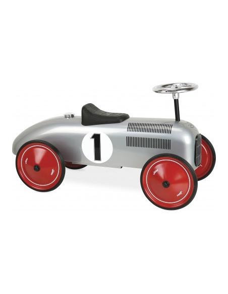 Porteur voiture vintage gris