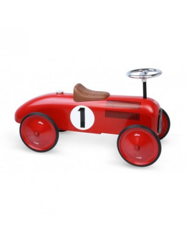 Porteur voiture vintage rouge