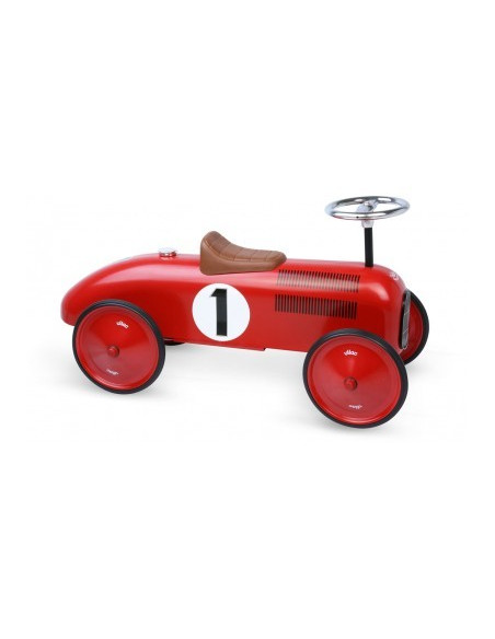 Porteur voiture vintage rouge