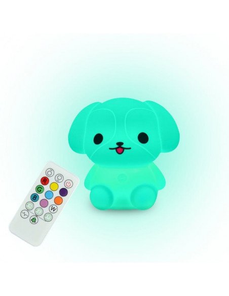 VEILLEUSE SILICONE USB CHIEN