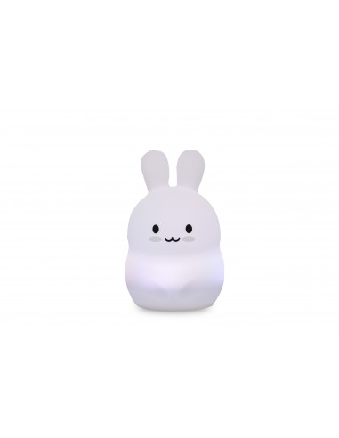 GRANDE VEILLEUSE SILICONE USB LAPIN (19CM)